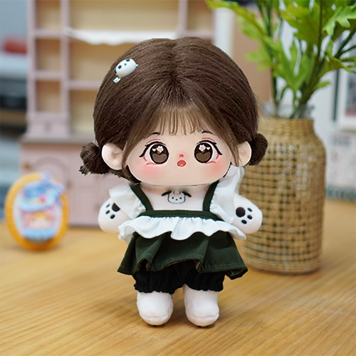 모카돌 닝닝 유골 무속성 솜인형 + 핀디 원피스 세트 31,500원