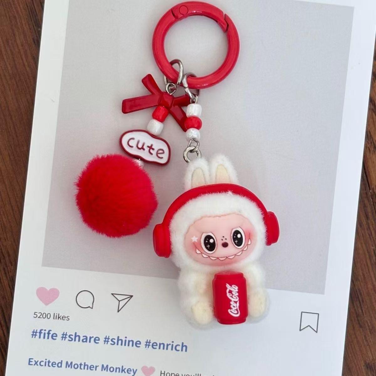 라부부 콜라 가방고리 미니 키링 핸드폰 열쇠고리 7,110원