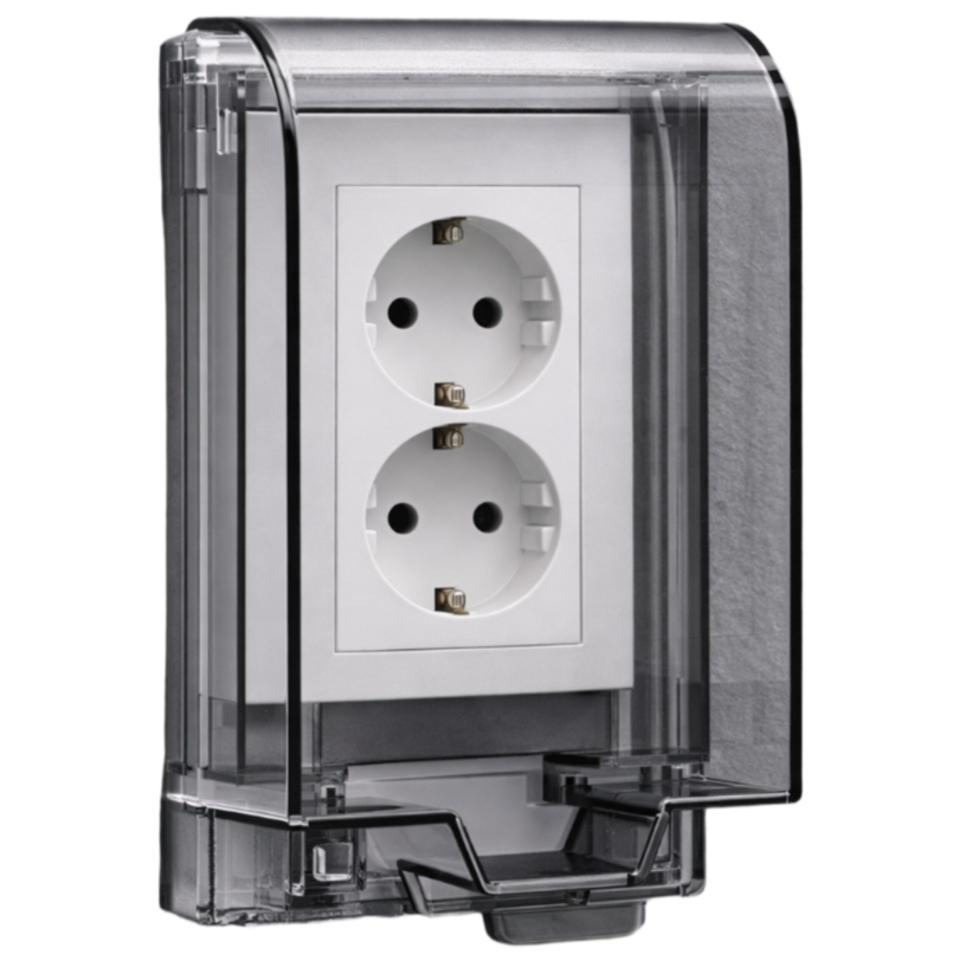 라이프툴스 방수 콘센트커버 안전덮개 잠금기능, 블랙투명, 1개 8,990원