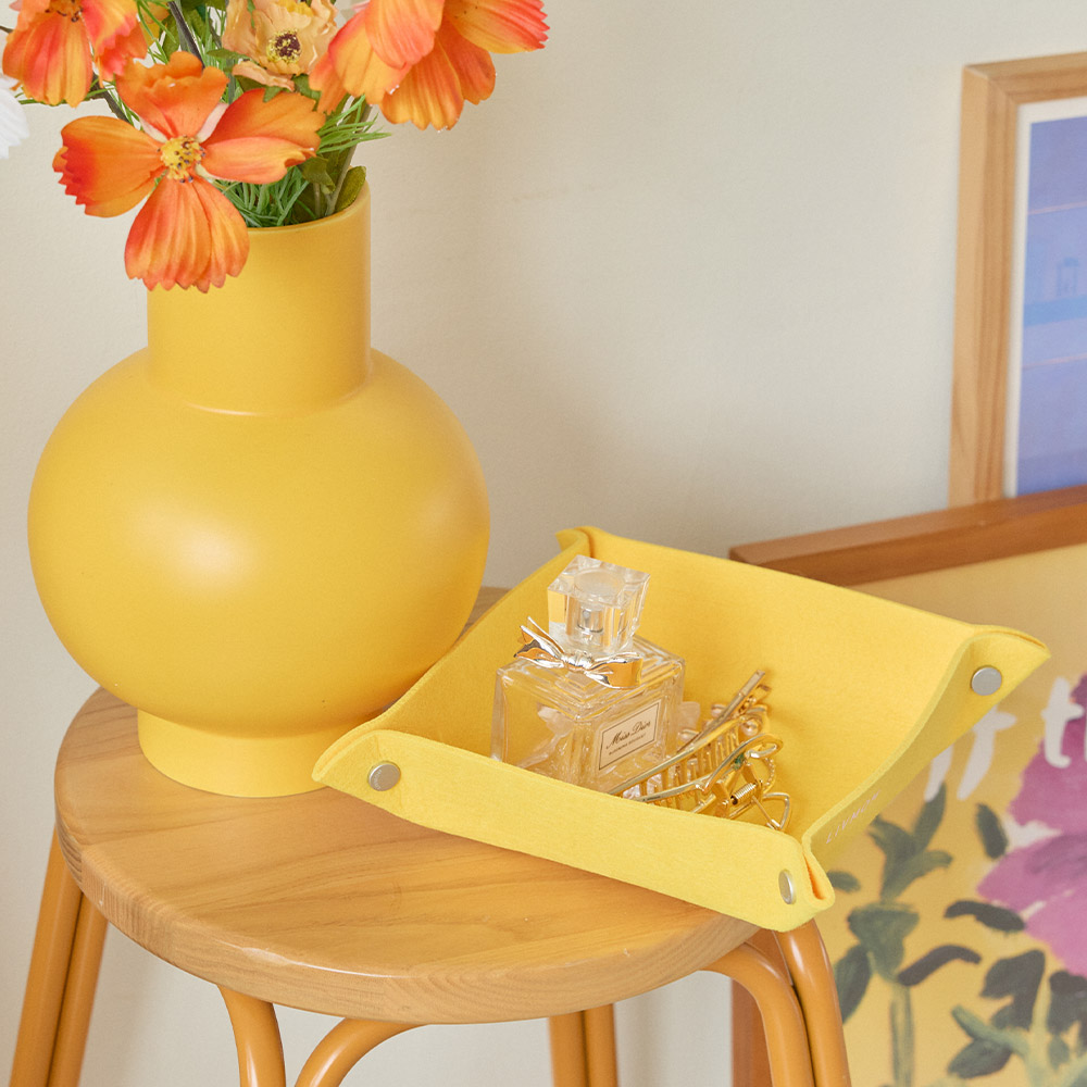 리브맘 비비드 펠트 트레이 인테리어 소품정리함 수납박스 중형 6,900원