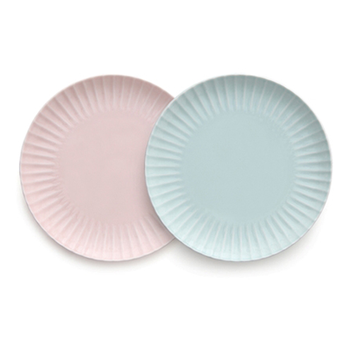 ZEN 컬러글레이즈 뉴플루트 접시 21 x 1.8 cm 2종 세트, 1세트, 단품, BERRY PINK, MINT 34,200원