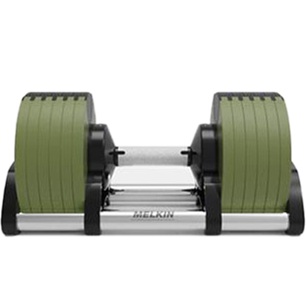 멜킨스포츠 롤튼 무게조절 덤벨 그루비카키 2kg 조절 + 거치대, 24kg, 1세트 168,000원