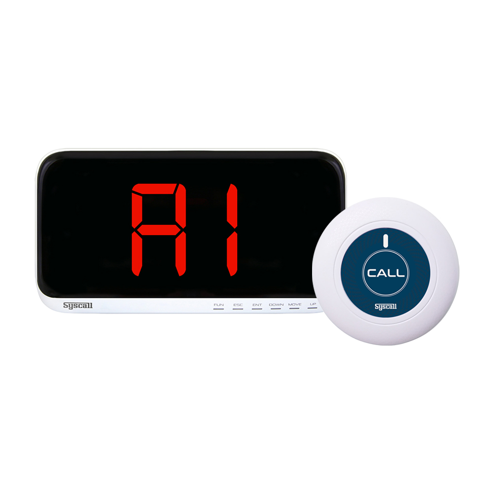 씨스콜 호출벨 ST-A1 화이트 1개+수신 모니터 SR-A2001 1대 세트/요식업 주문벨 병원 직원호출 92,000원