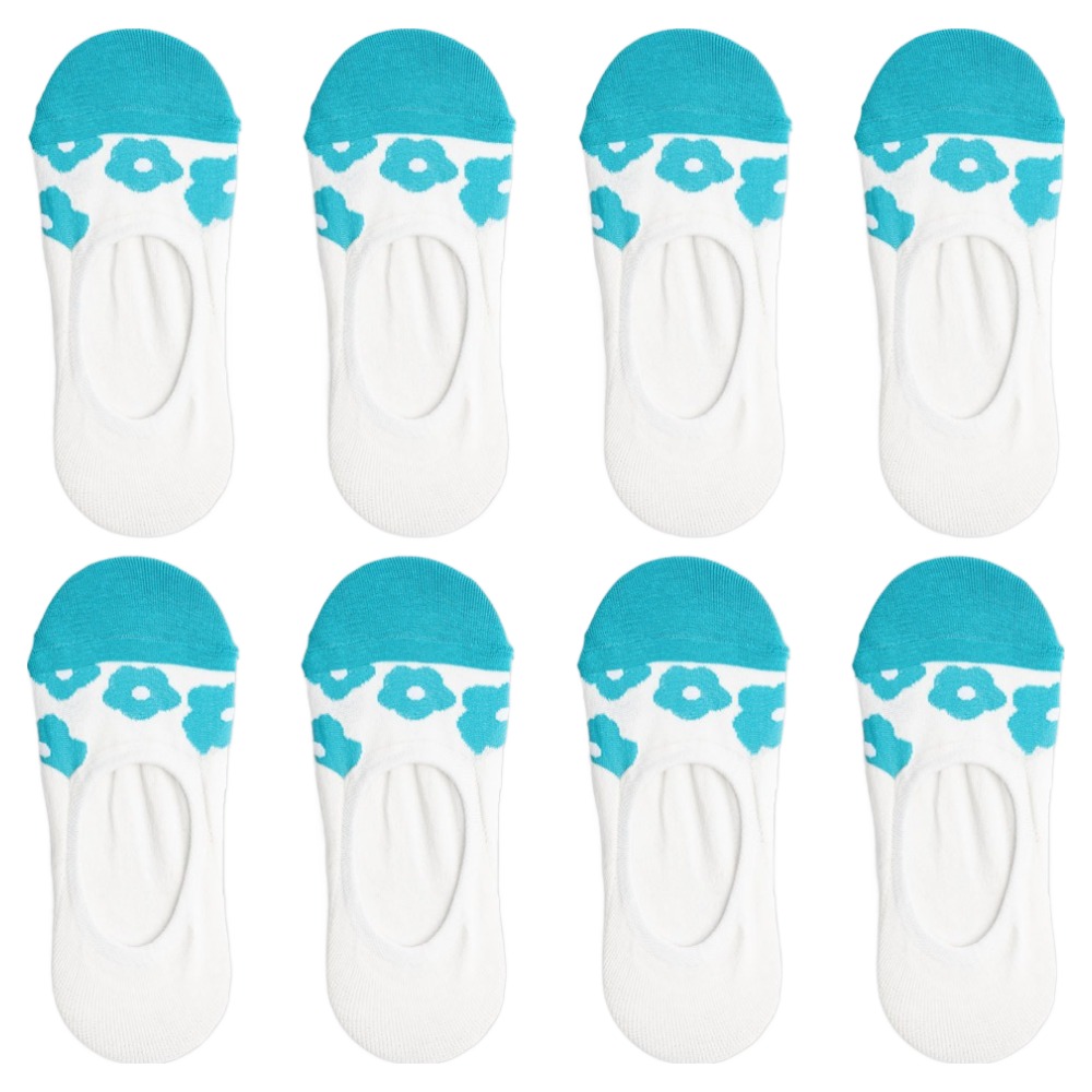 삭스팩토리 여성용 플라워 패턴 페이크삭스 8켤레 13,200원