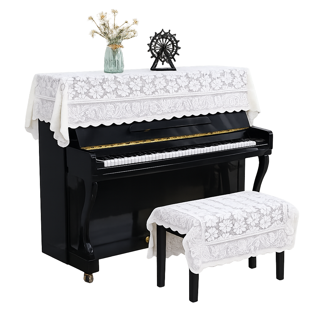 아이레노 건반악기 자수 덮개 감성 가구 보호 의자커버 윗면 덮는 천 변색 예방 홈스타일링 소품 우아한 패턴 장식용 덮개보 먼지 방지 가구 커버링, 데이지, 1개 22,500원