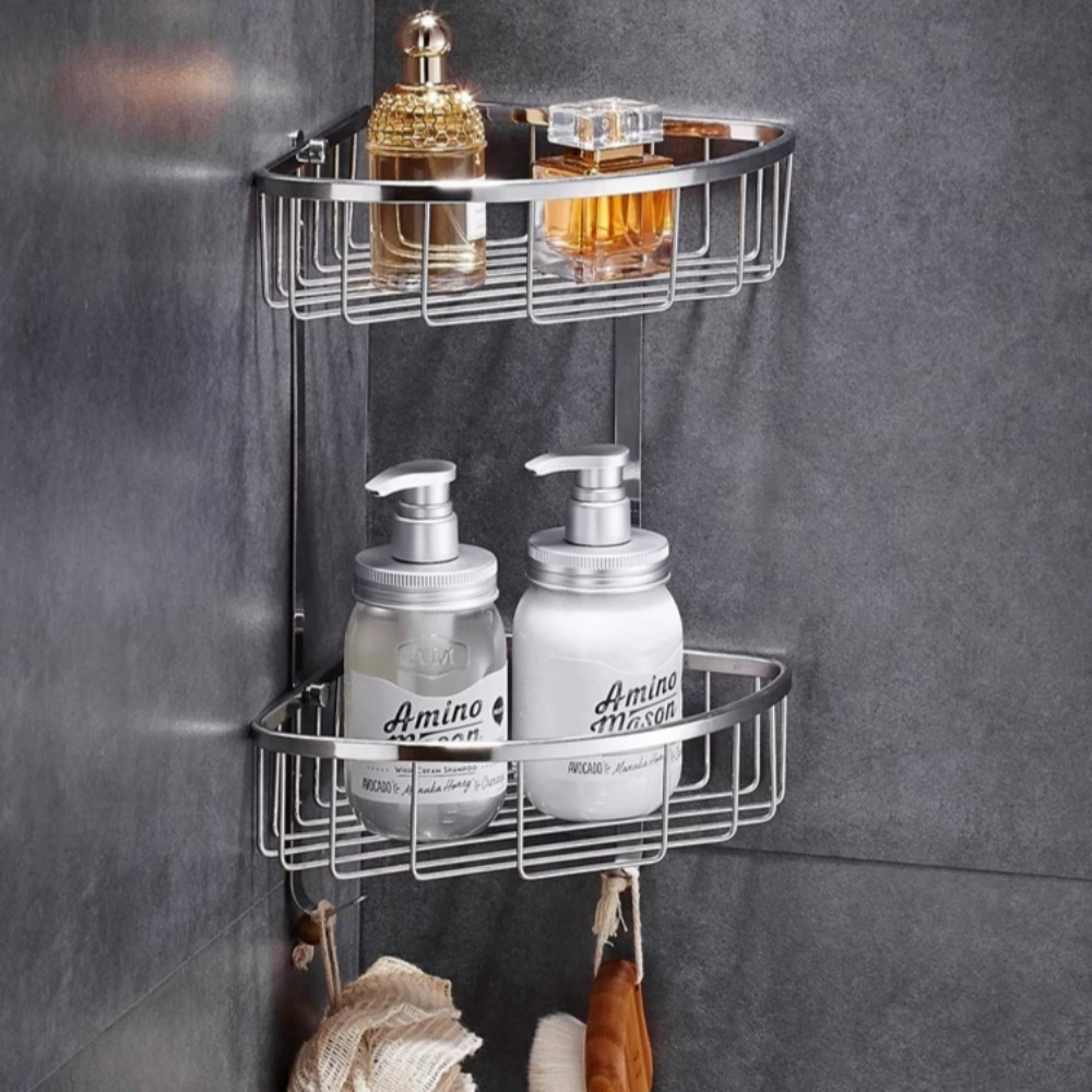 바투하루 무타공 올스텐 욕실코너선반 2단, 1개 28,800원