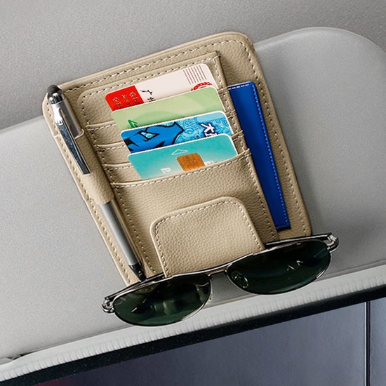 벤오토 차량용 선바이저 미니 카드 홀더 정리포켓 자동차 틈새 수납 정리함 베이지 8,400원