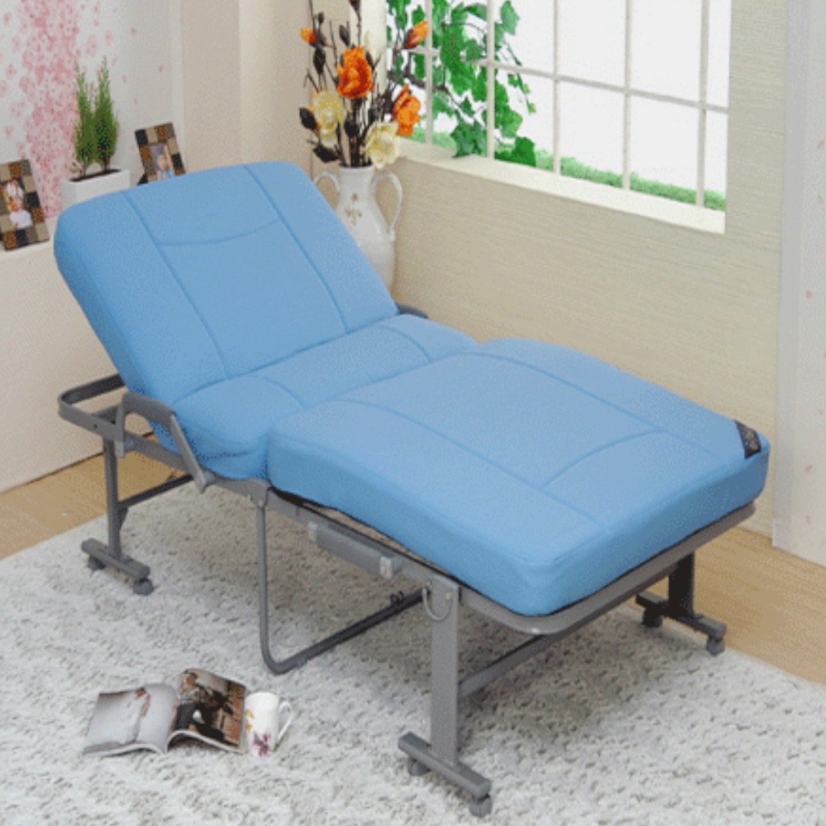 라꾸라꾸 접이식침대 라꾸라꾸침대 접이식침대 1인용 라꾸라꾸침대 슈퍼7(인조가죽) 등받이각도조절 293,000원