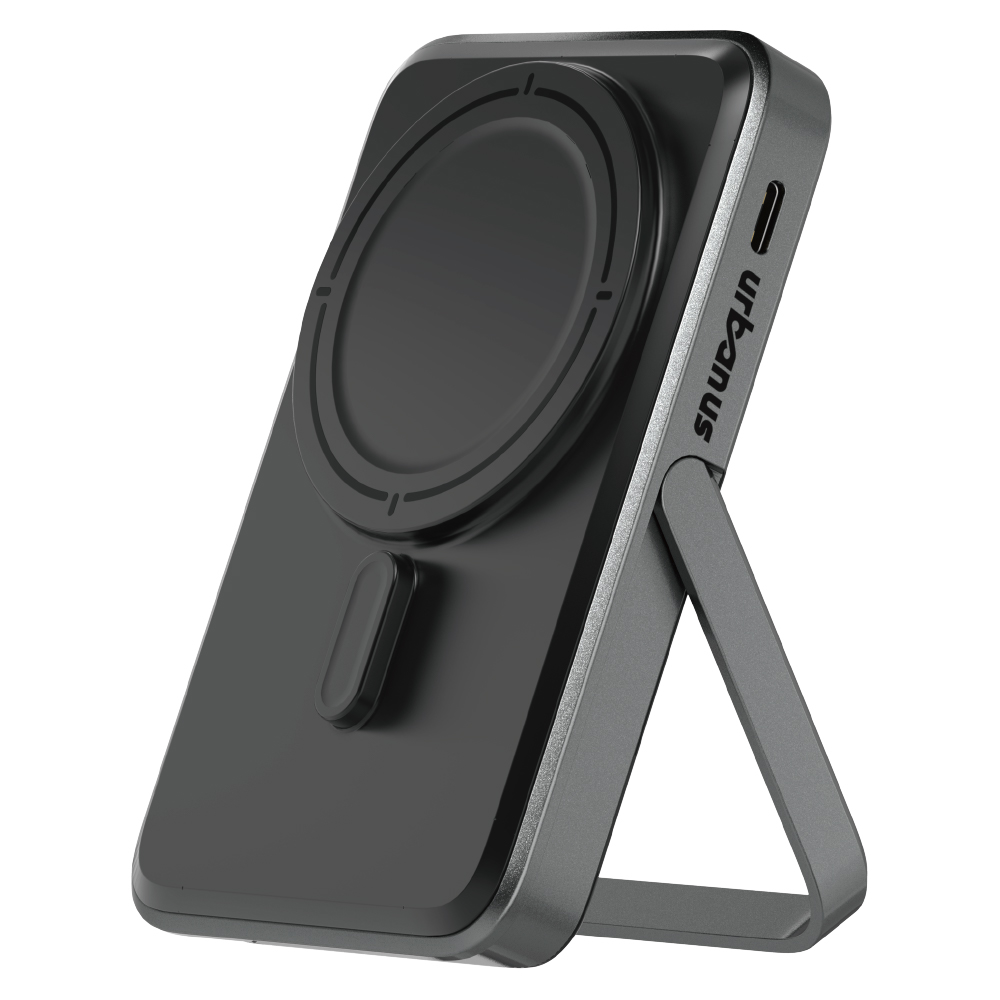 어반어스 Qi2 PD 22.5W 고속 맥세이프 핸드폰 거치대 보조배터리 C타입, 블랙, UB-DAPD15SD10, 현재가 18,900원