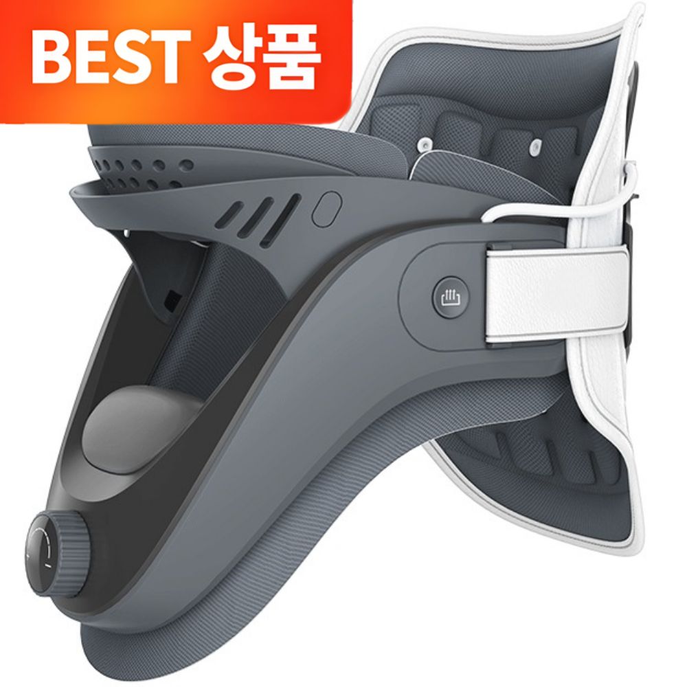 NEW 브리즈 올인원 목견인기 의료용 목견인치료기 1등급 의료기기 바른자세 프리미엄 목보호대(턱받침 스펀지 2개 추가증정), 1개 209,000원