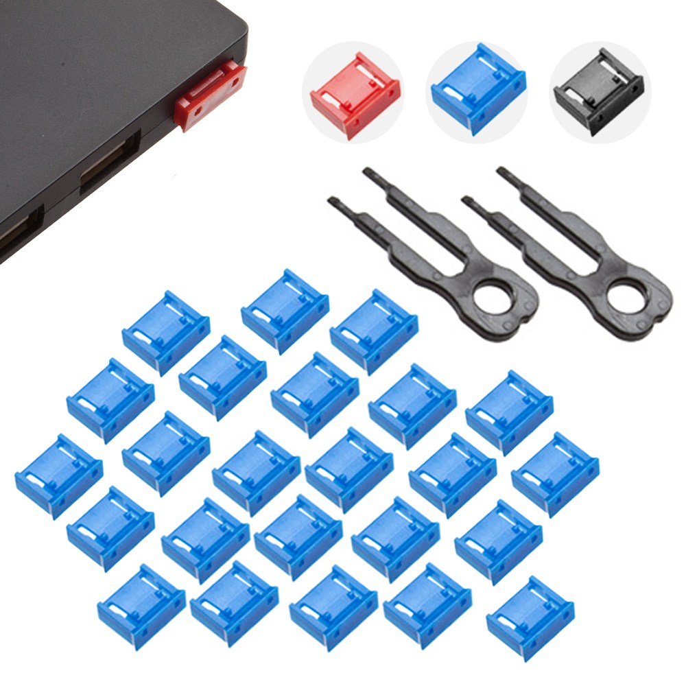 Data Keeper USB포트락 키2개+잠금알24개세트 블랙블루레드 잠금장치 물리적보안 16,200원