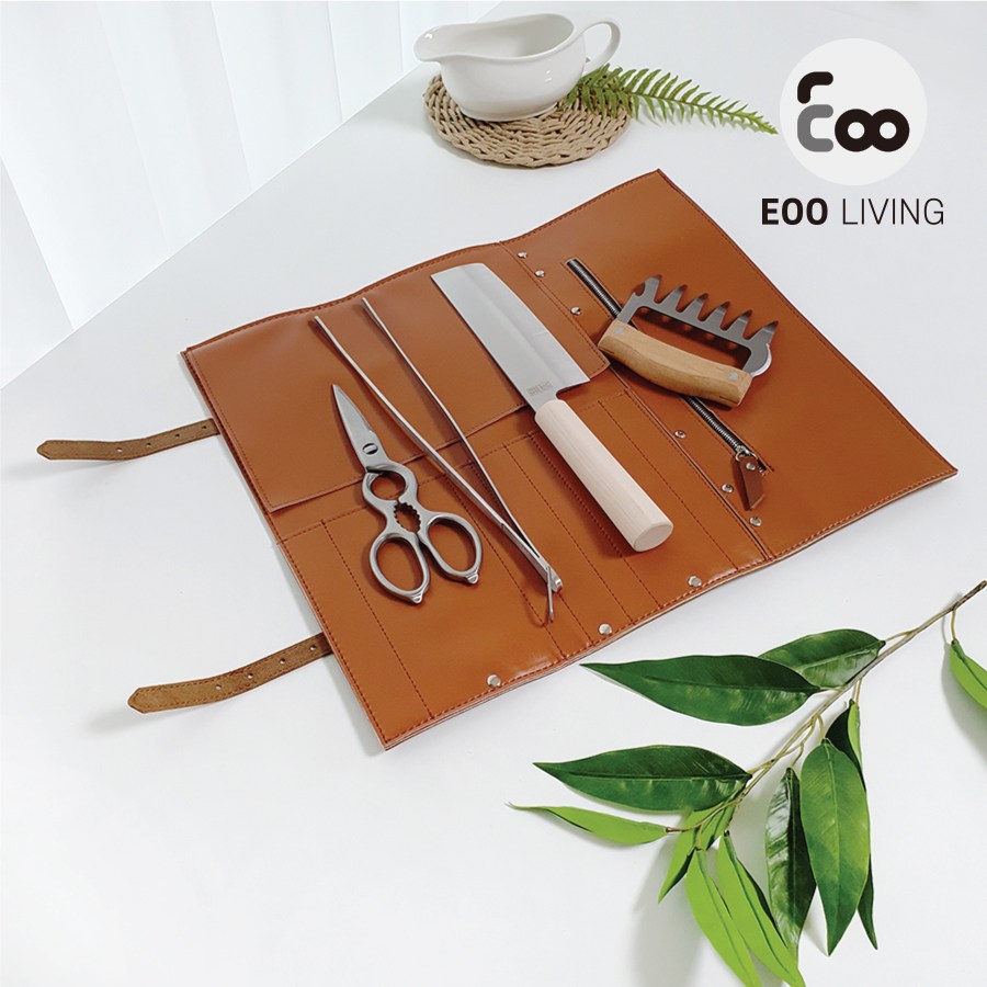 [이우리빙] 키친툴세트 (가죽케이스+키친툴4종) 8,900원
