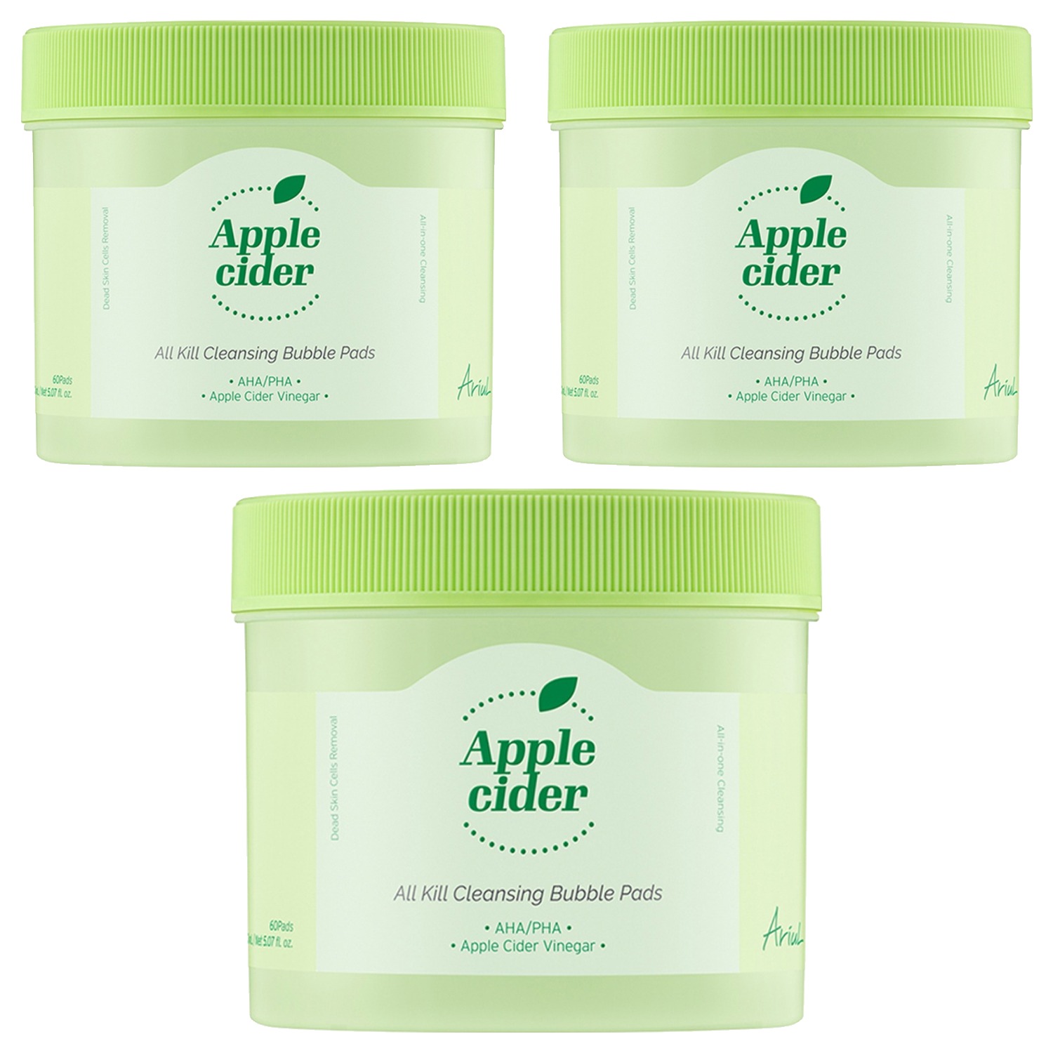 아리얼 애플사이다 올 킬 클렌징 버블 패드, 60매입, 3개 43,620원