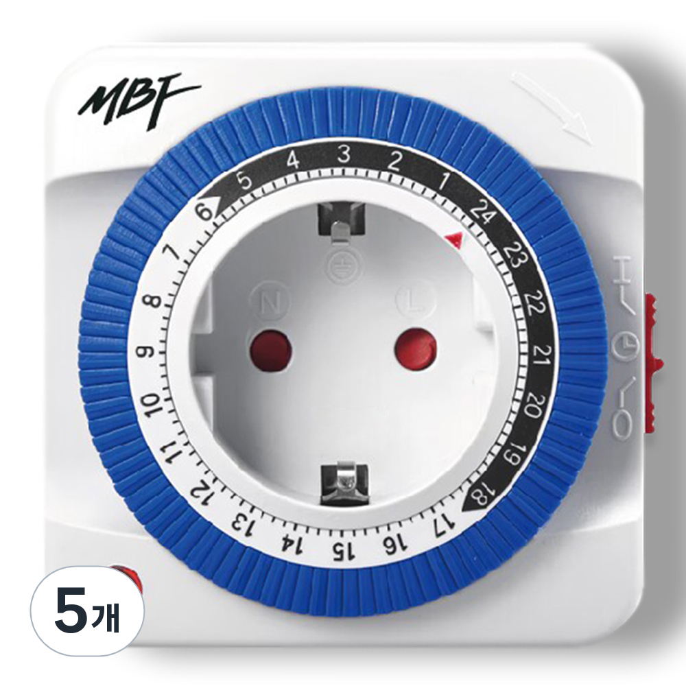 엠비에프 24시간 절전형 타이머 콘센트 스위치 1구 MBF-TSW24A 37,500원
