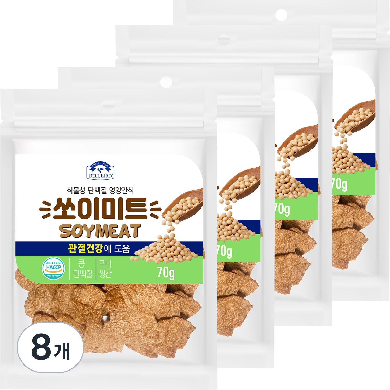 벨버드 쏘이미트 관절건강, 혼합맛(콩/고기), 70g, 8개 63,800원