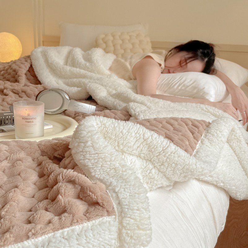 Roomxyd 뽀그리 양털 이중 담요 양면 극세사담요 블랭킷 무릎담요 7,900원