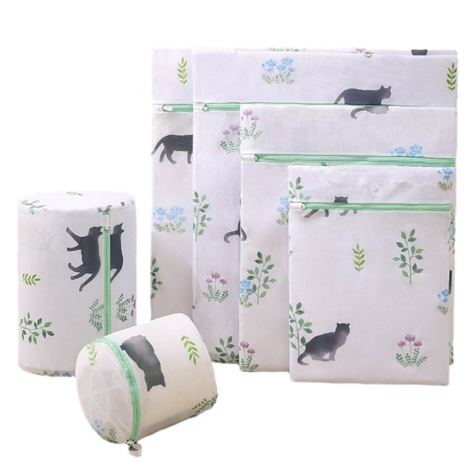 마리조아 브라 속옷 변형 방지 세탁망 소 + 중 + 대 + 특대 + 원통형 + 브라 세트, 미스터캣, 1세트 18,600원