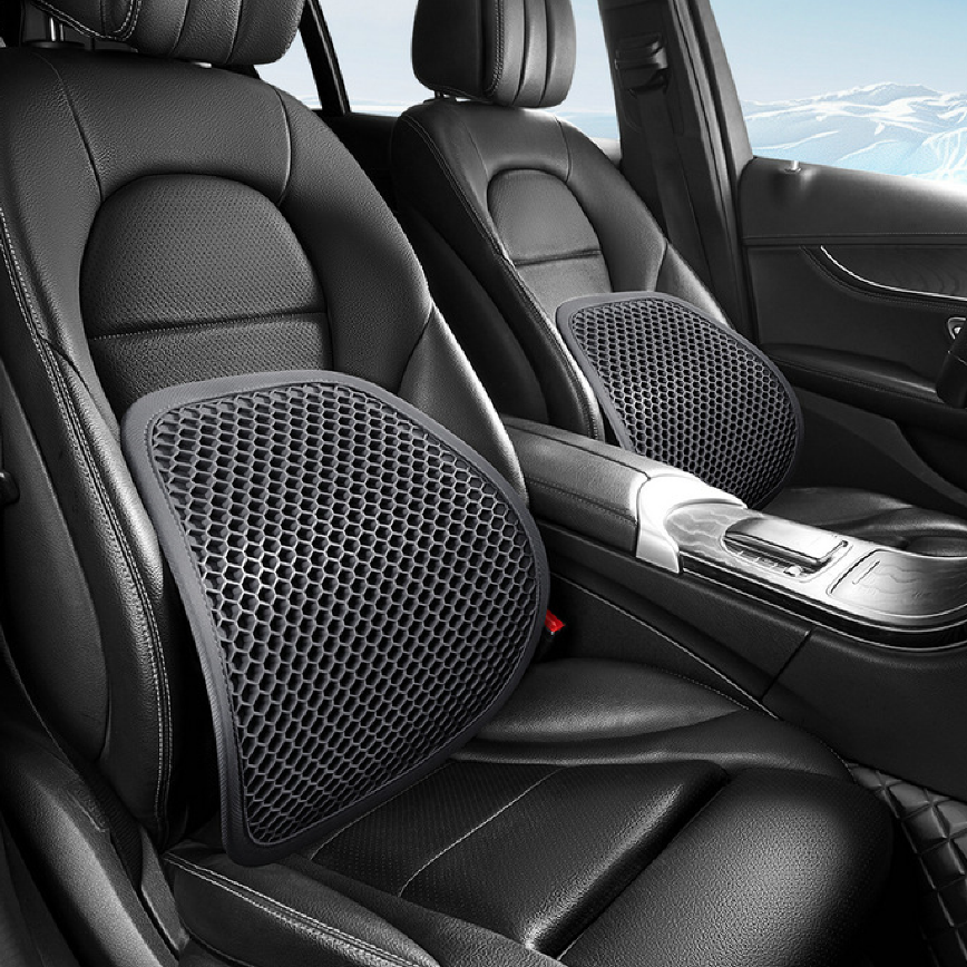 루먼트 자동차 사무실 의자 허리쿠션 벌집형 요추 지지대 등받이, 2개, 스타 그레이 28,900원