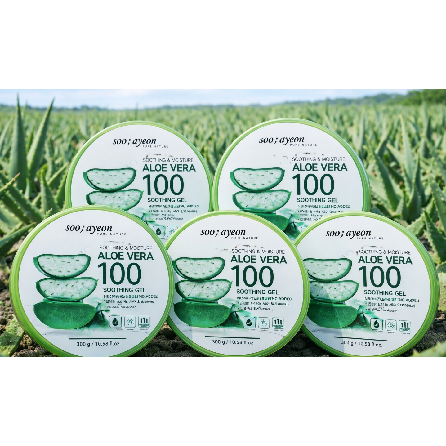 수아연 수딩앤모이스춰 알로에 베라 수딩젤, 300g, 4개 9,900원