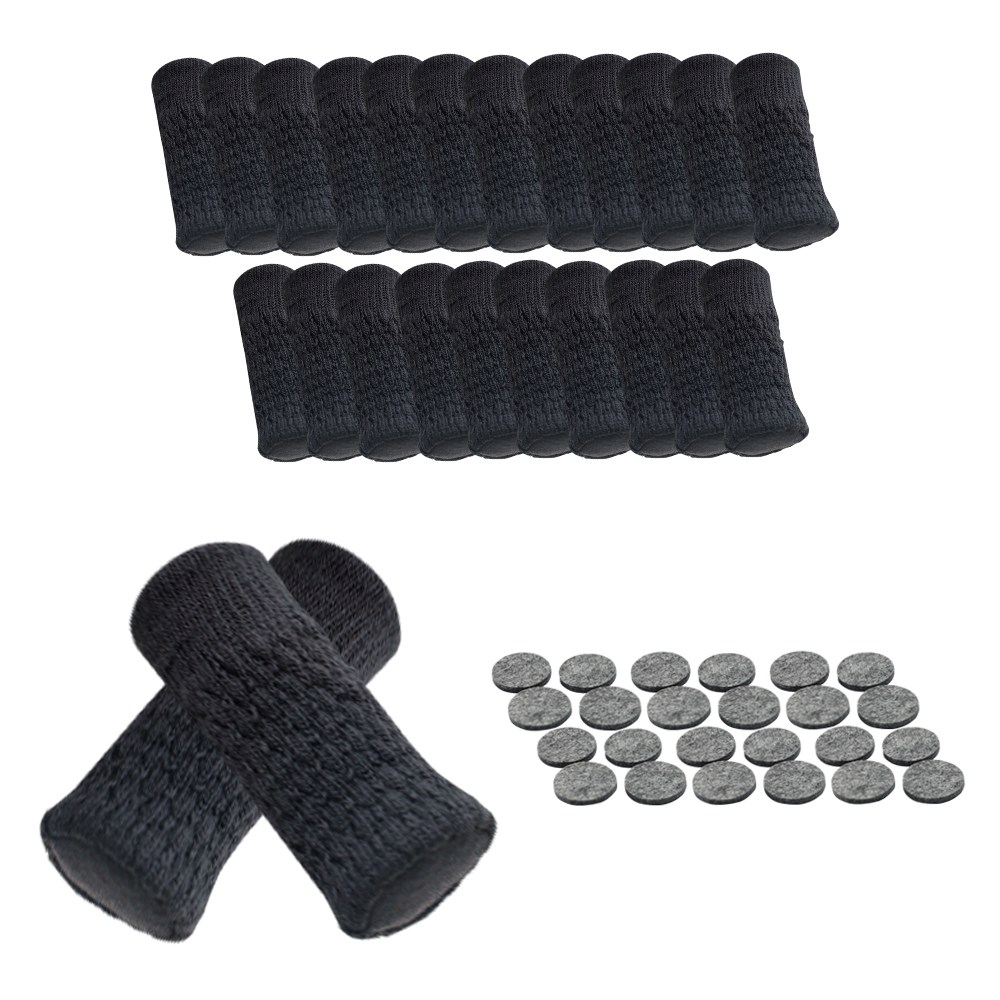 21세기트랜드 니트 의자 양말 24p + 바닥 보호 쿠션 24p 세트, 블랙, 1개 15,900원