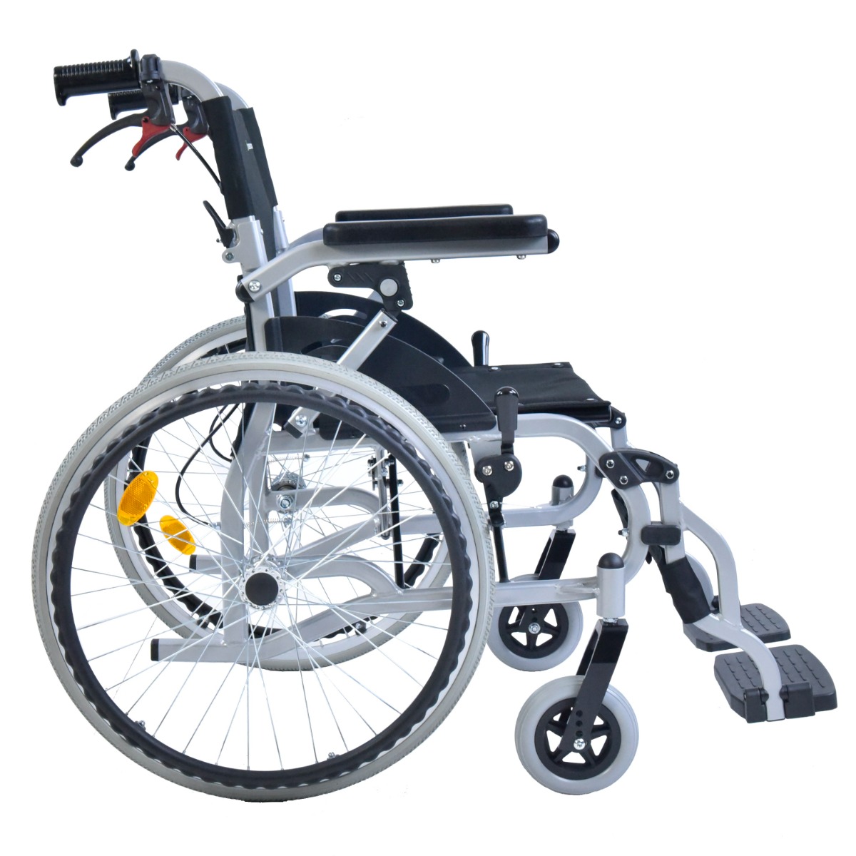 대세엠.케어 팔걸이 조절 가능 경량 접이식 알루미늄 휠체어 PARTNER i200, 1개 220,000원