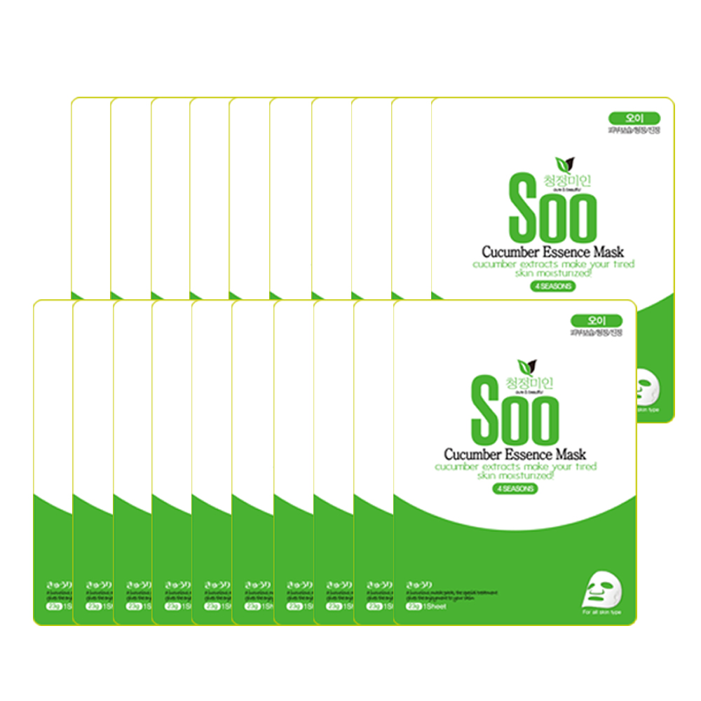 청정미인 마스크팩 마스크시트 오이, 1개입, 40개 10,900원