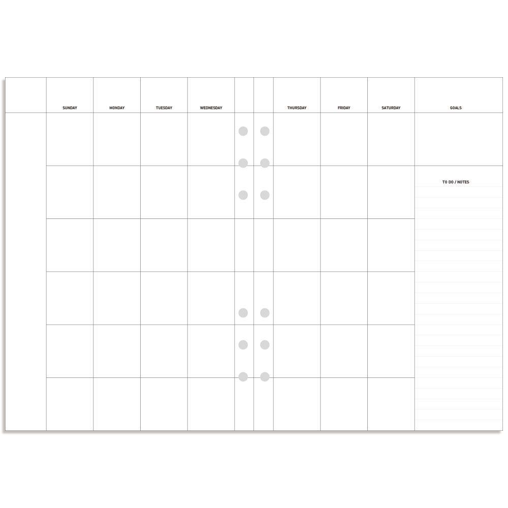 데이스테이션 6공 A5 25절 바인더 리필 먼슬리 플래너 3,000원