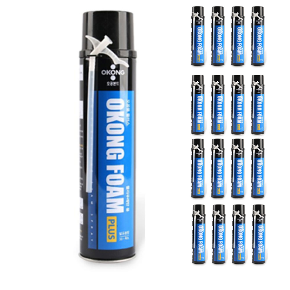 오공 우레탄 폼 플러스 스트로우 타입 일회용, 15개, 현재가 50,740원