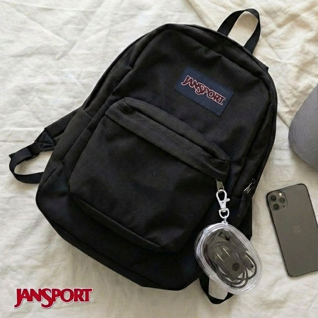 잔스포츠 백팩 슈퍼브레이크 블랙 학생용 여행 가방 DS투명파우치 56,900원