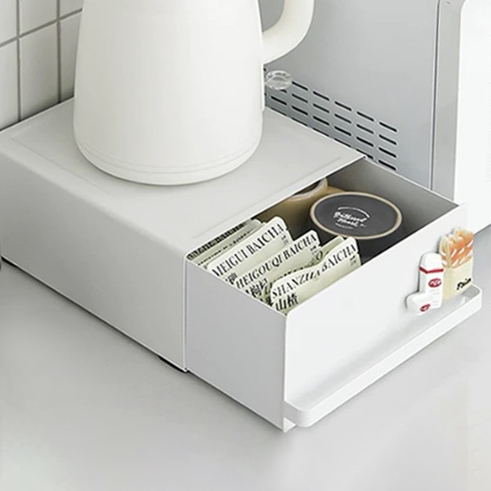 잇어스홈 화이트 철제 슬라이드 수납함 23,000원