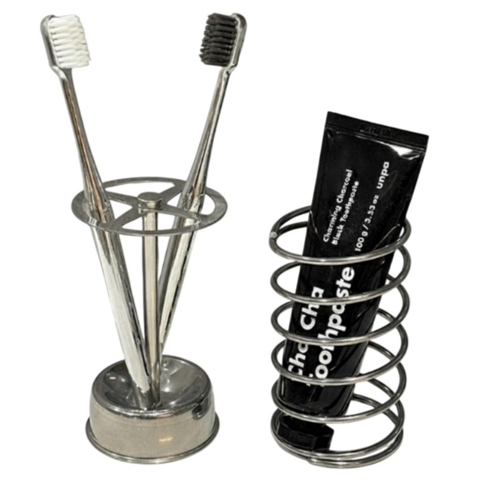 아봉드 물기 없는 위생적인 올 스텐 칫솔 치약 거치대, 1세트, 기본 13,200원