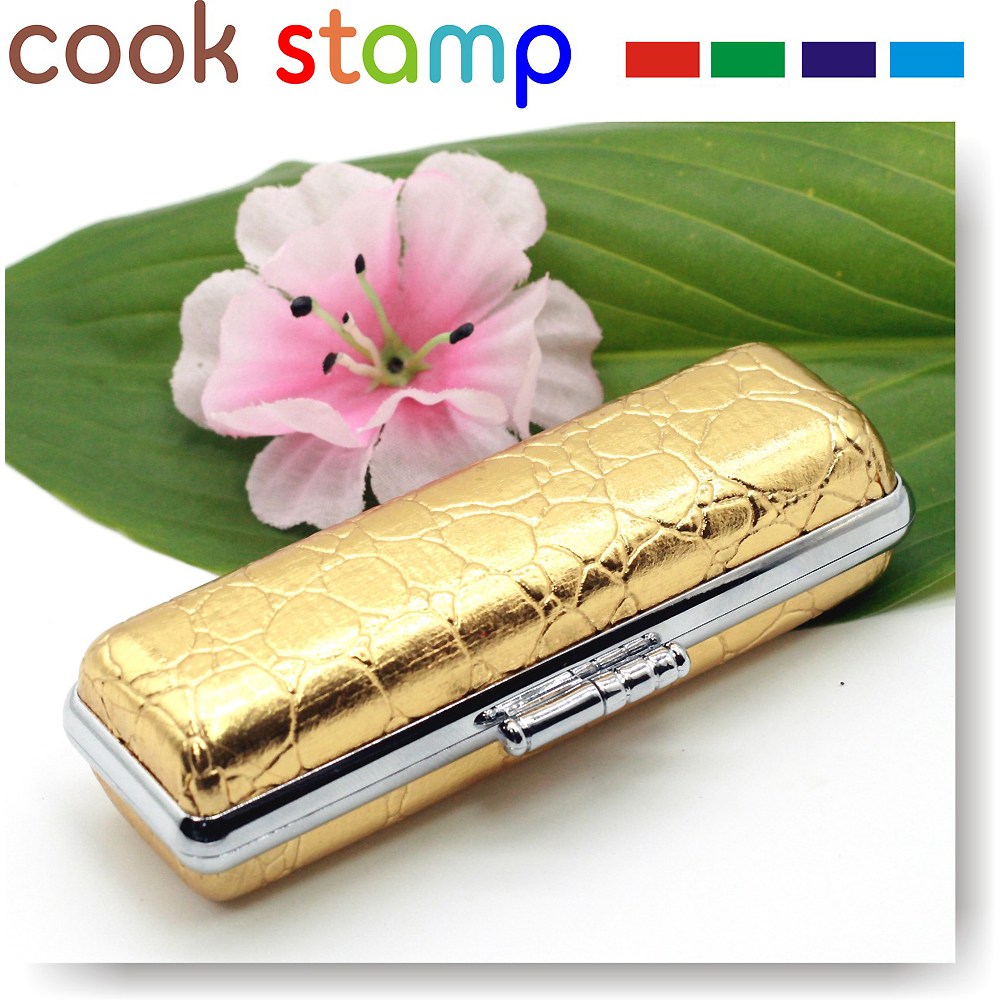 쿡스탬프 도장케이스 도장지갑 케이스 도장집 개인 법인 인감도장 파우치 도장 무료배송, 4 골드케이스 8,170원