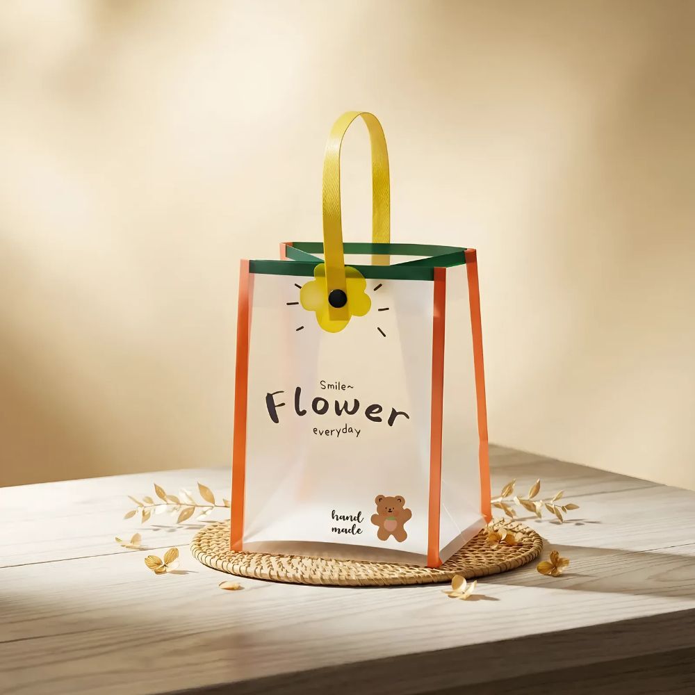 선물 생일 포장 답례품 투명 구디백, 10개, 플라워 12,700원