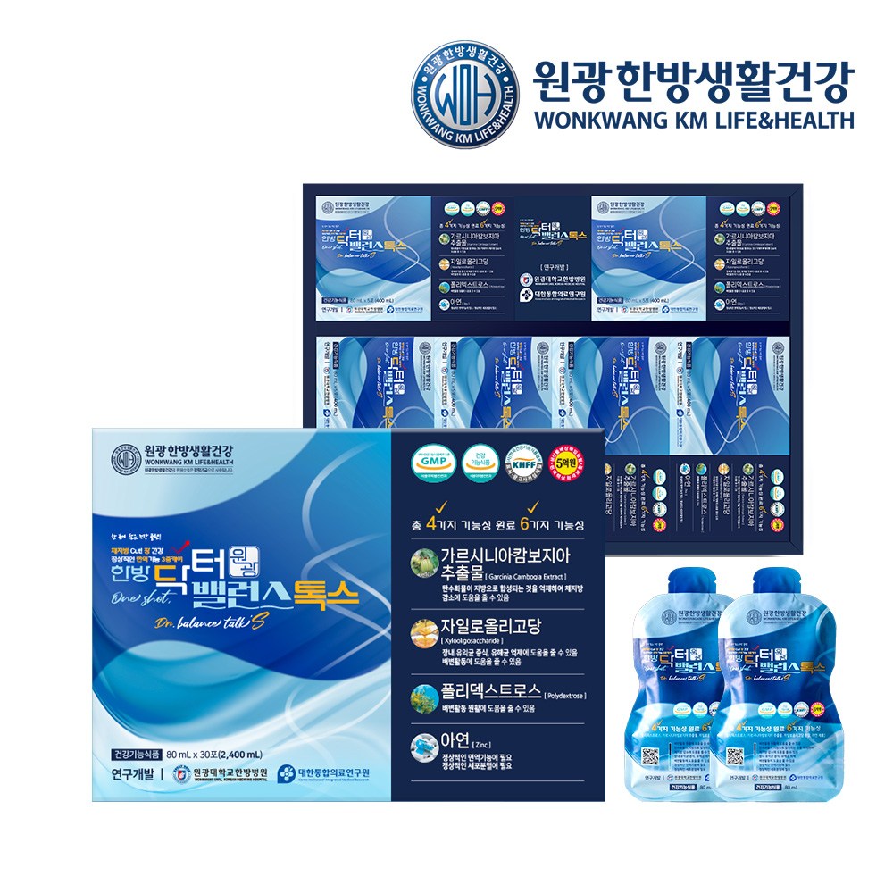 원광 한방 닥터 밸런스톡스 1박스 30포 원광한방생활건강 2주 다이어트 주스 건강음료 식약처인증 액상 792,000원