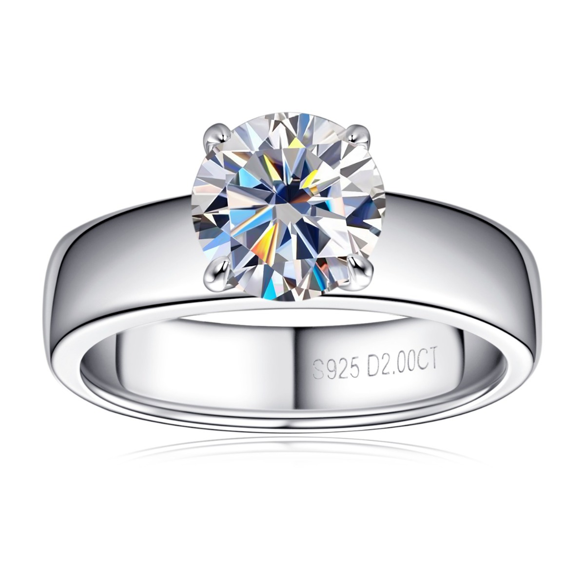 925 순은 2캐럿 모이사나이트 솔리테어 반지 약혼반지 패션 데일리 심플 주얼리 여성 기념일 선물 GRA보증서 118,000원