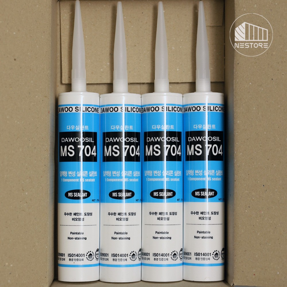 네스토어 우레탄 실리콘 실내 실외 방수 크랙 보수 변성 비오염성 실란트 4개 세트 (노즐 4개 포함) 18,780원