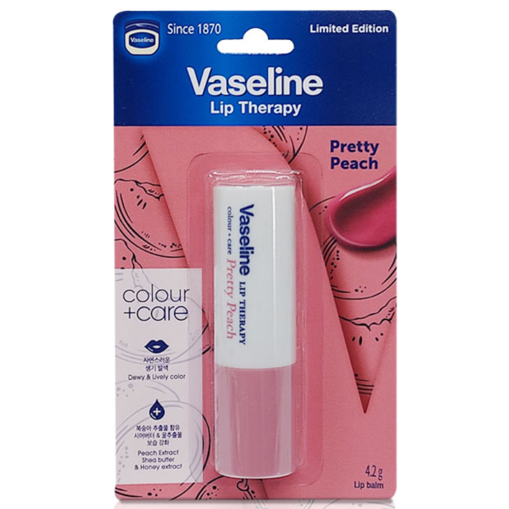 바세린 립 테라피 컬러 앤 케어 프리티피치, 프리티피치, 4.2g, 1개 9,350원