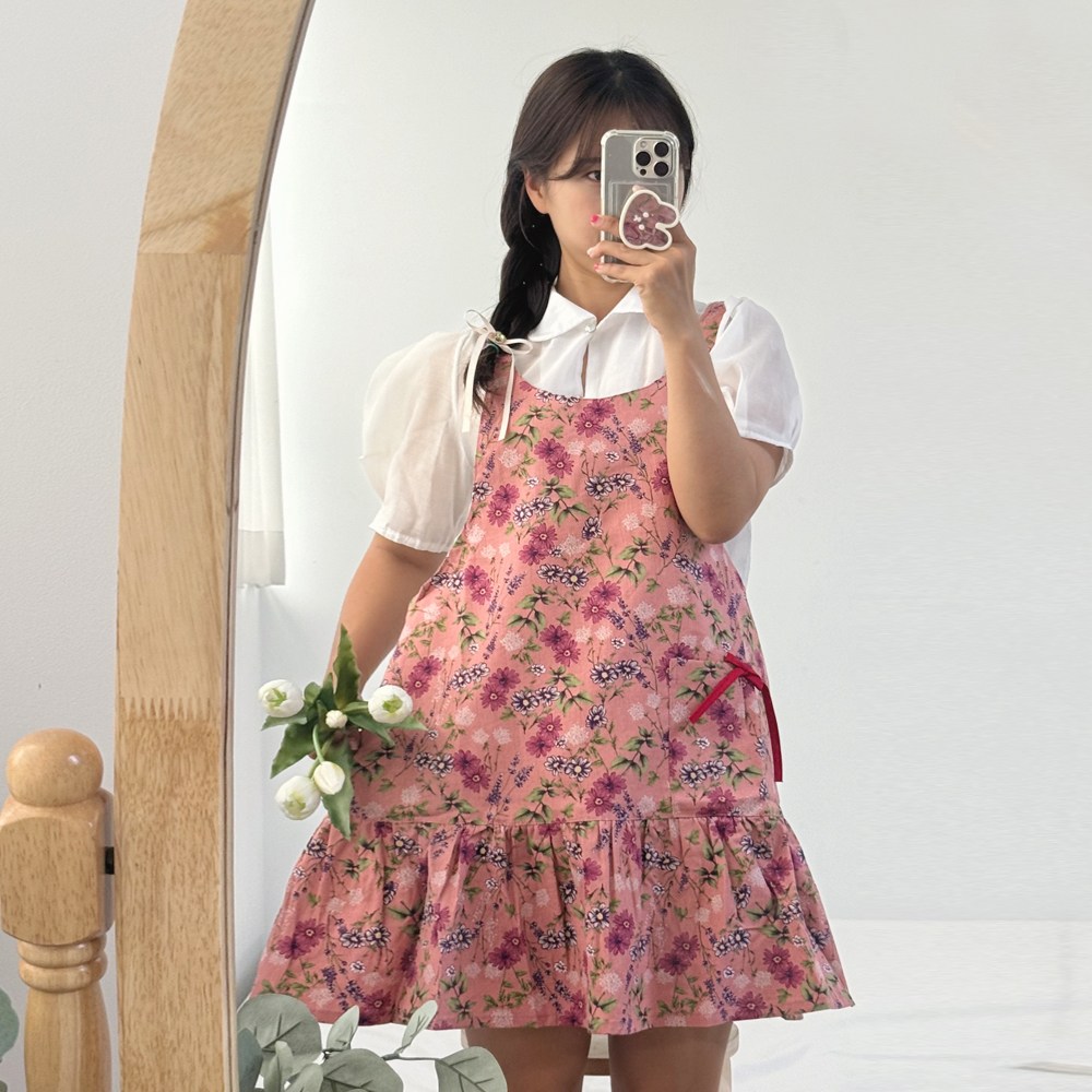 국내생산 화사한 공주풍 원피스 방수 에이프런 앞치마 4color, 1개 28,000원