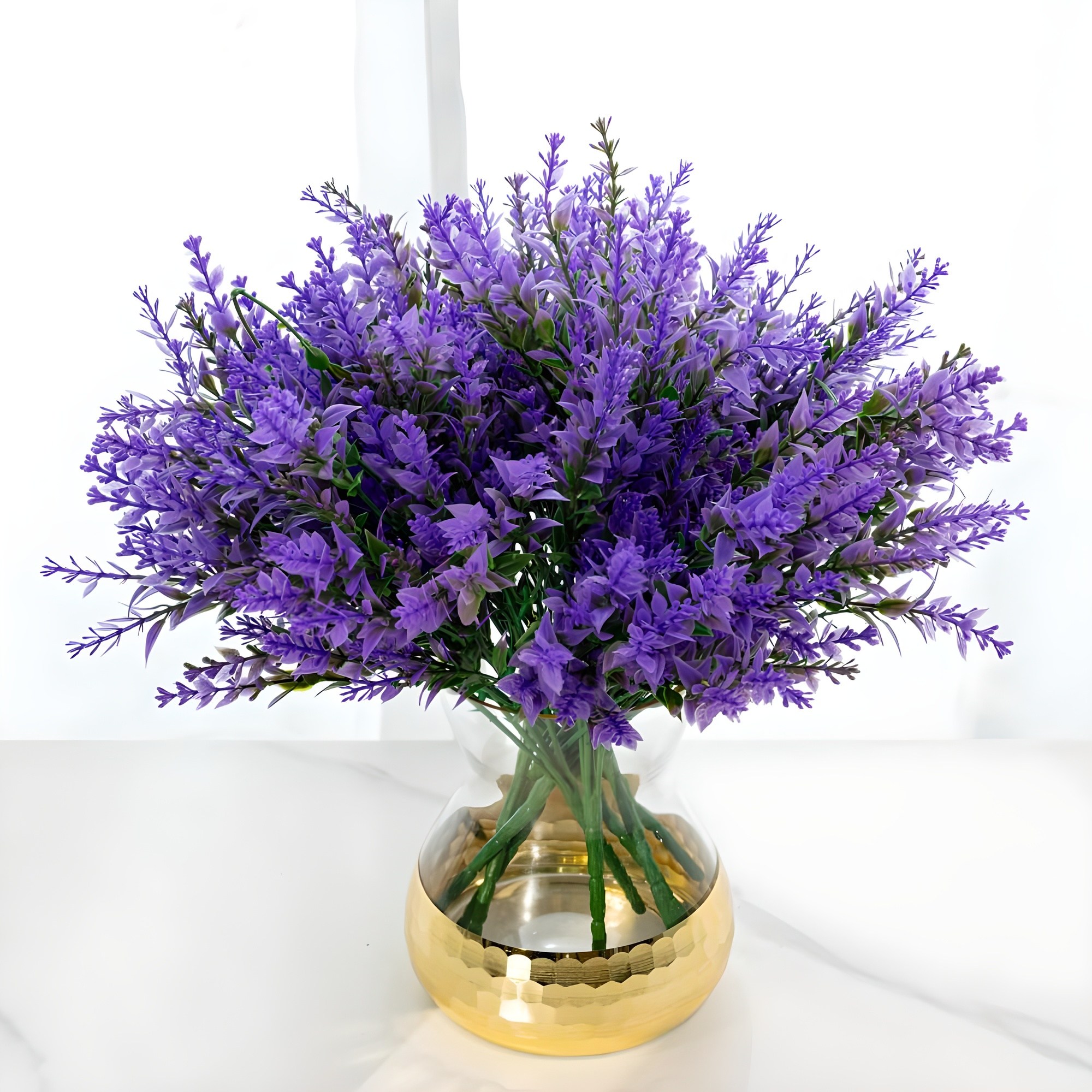 할메이드 생화같은 조화 꽃 hf42 라벤더 4p 8,740원