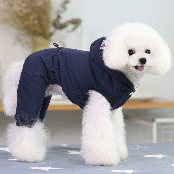 아이앤엘인스퍼레이션 강아지 겨울 패딩 올인원, NAVY, 1개 16,400원