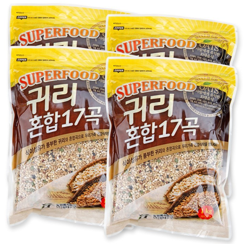 [이잡곡이다] 귀리혼합 17곡 1kg x 4봉 12,900원