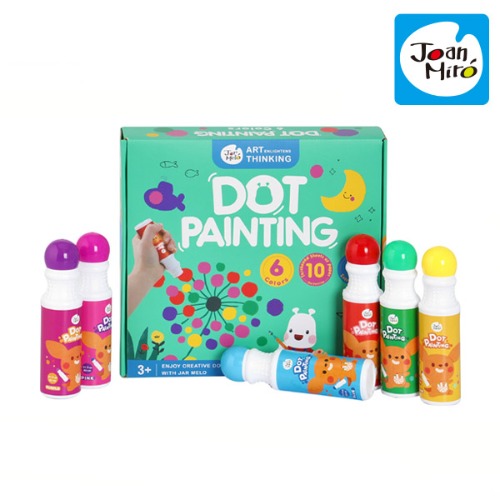 리틀호안미로 폴카닷찍기 미술 물감 놀이 도장찍기 6색 91494 37,600원
