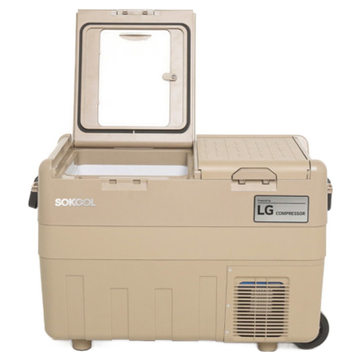 쏘쿨냉장고 듀얼플러스(40L) 2도어 아스테르 배터리사용 겸용 유무선 이동식냉장고/냉동고 캠핑냉장고 휴대용 차량용 카멜색 2024신상품 545,000원