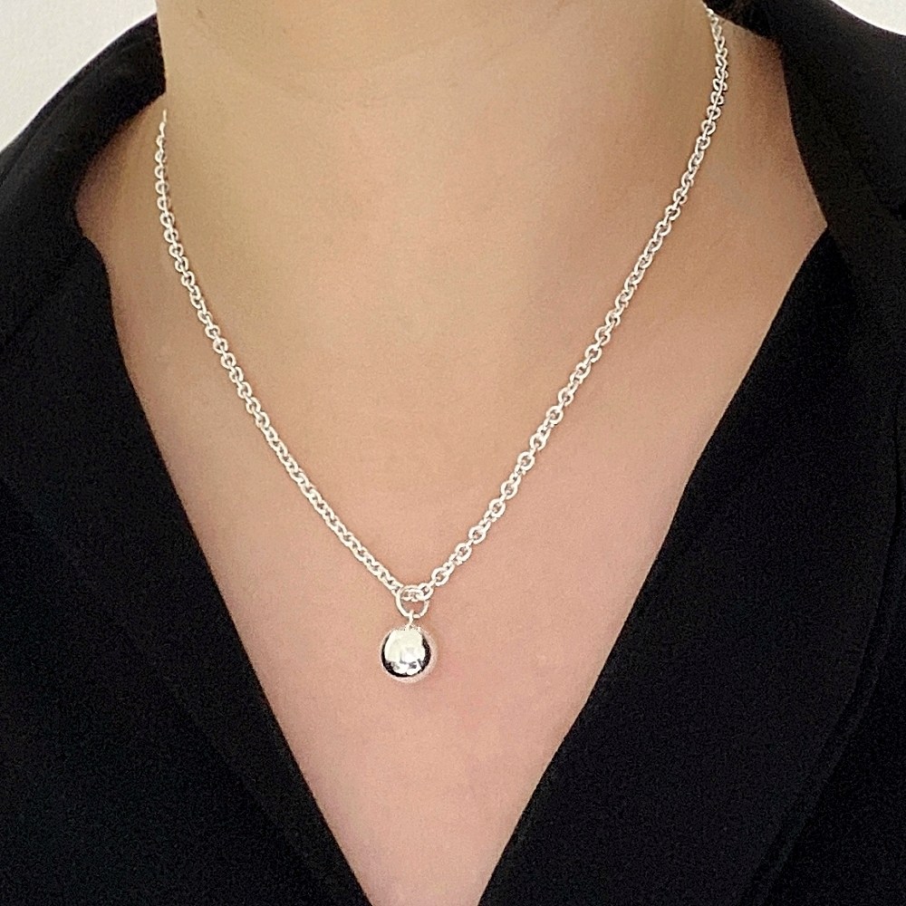 르제이실버 925 은볼 고방 실버 체인 은목걸이 여자 남자 커플 목걸이 187,000원