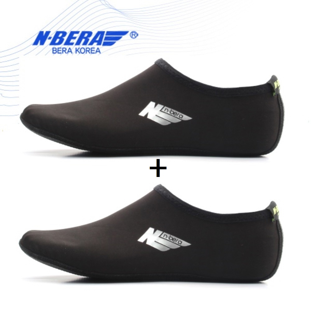 NEW 뉴베라 솔리드 커플 아쿠아삭스 블랙 2켤레(1+1) 물놀이신발 여름휴가 해외여행 워터파크 수영장 빠지 아쿠아슈즈 10,900원