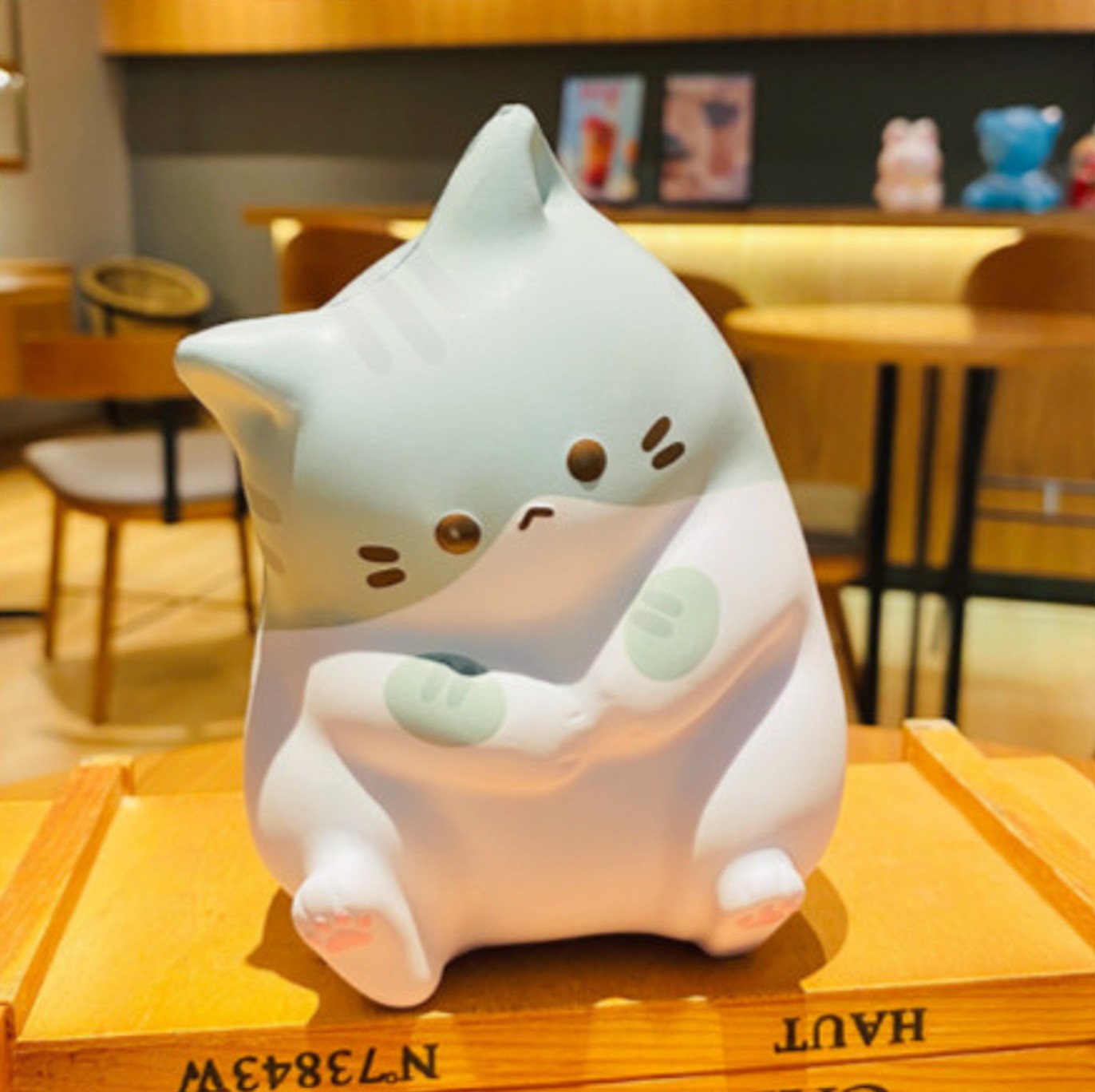 고양이 스퀴시 말랑이 장난감 귀여운 캐릭터 스트레스 해소 그레이 2,500원