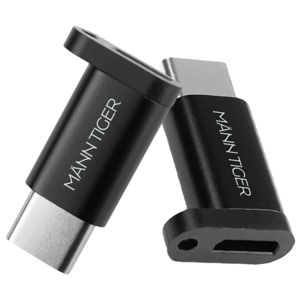 만타이거 마이크로 5핀 to C타입 고속충전 변환 젠더, 3개, 블랙, 24mm 13,350원