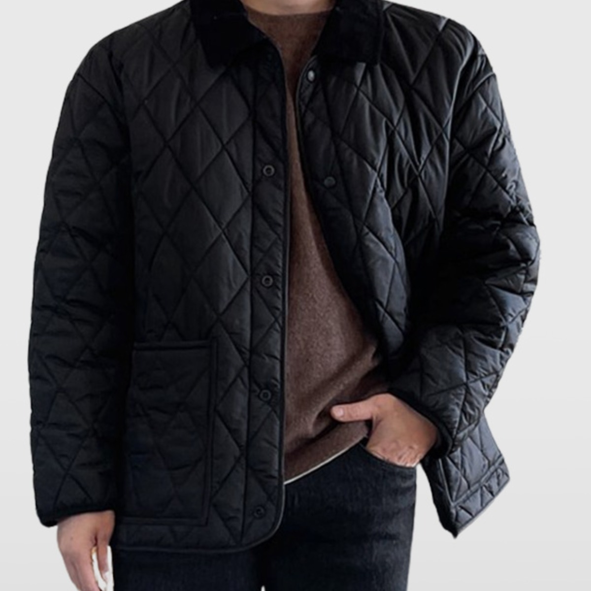 XL~6XL 바이모노 탈부착 카라 퀼팅자켓 남자 빅사이즈 퀼팅 점퍼 남성 오버핏 겨울 아우터 카키 블랙 XL 2XL 3XL 4XL 5XL 6XL 79,000원