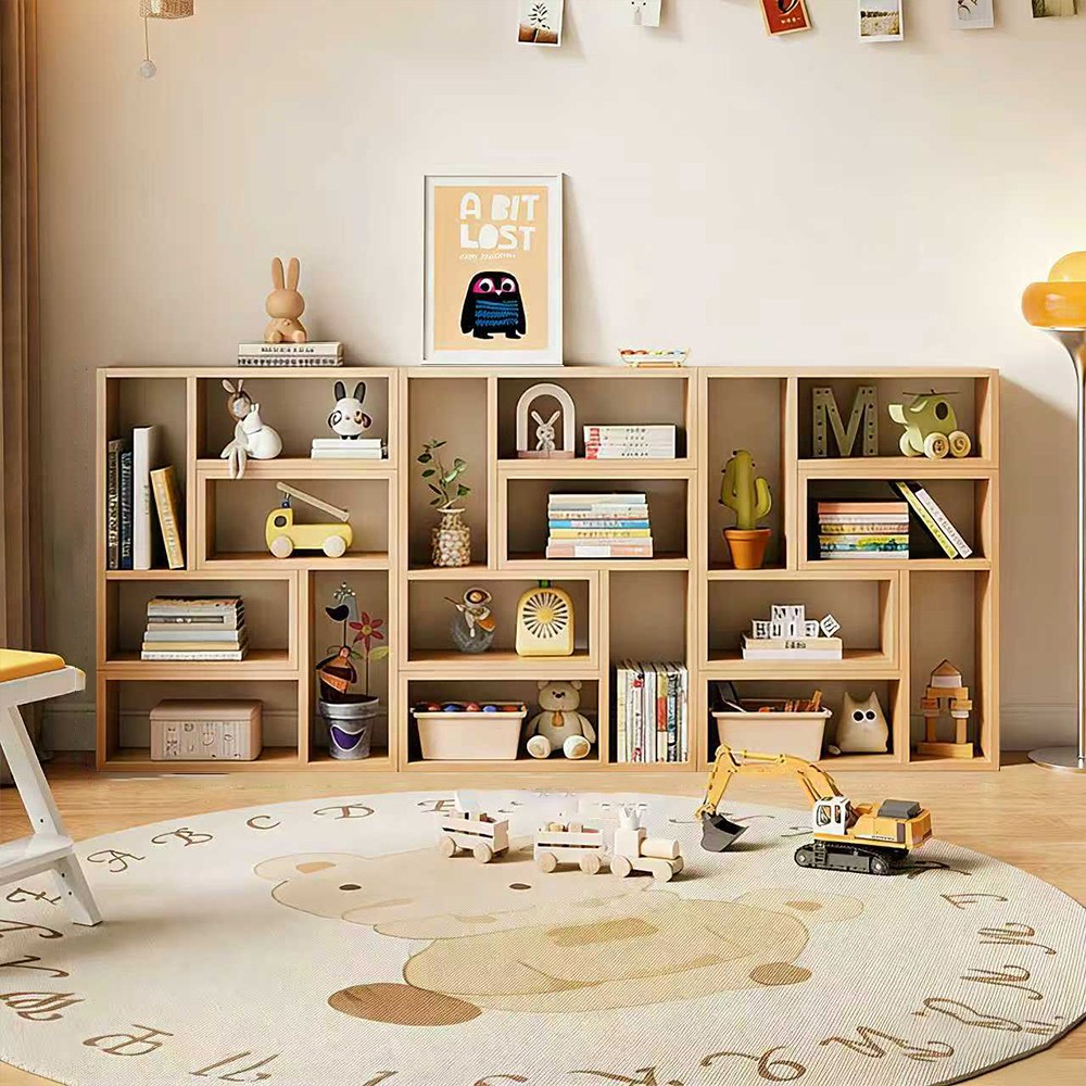 거실수납책장 조립 책장 길이조절 회전책장 수납장 서재 선반, 오크, 1개 21,000원