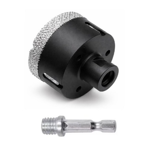 플로메리아 고강도 다이아몬드 홀쏘 25mm M10 그라인더용 융착 코어 비트 포세린 대리석 타일 도자기 구멍 기리 유리 홀커터 홀소, 1세트 24,900원